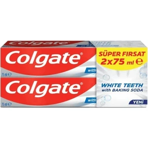 White Teeth Diş Macunu 2X75 ml Sodalı Yeni Ürün Siyahinci