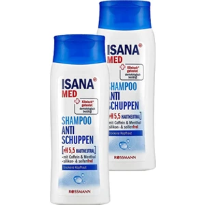 Professional Isana Med Anti   Şampuanı Kafein ve Mentol 400 ml ( 200 ml x 2 )