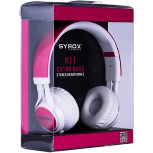 K11 Stereo Kablolu Kulaklık Pembe