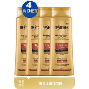 Bakım Şampuanı 7 Besleyici Yağ 500 ml 4 Adet Restorex 7 Besleyici Yağ 500