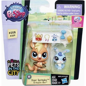 Littlest Pet Shop Miniş ve Yavrusu Vigor Springley,hoppity Blue Minişler Pet Shop Orijinal Minişler Lps
