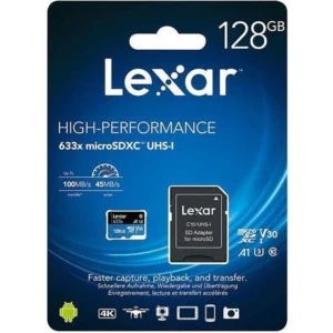 128GB Micro Sd Class 10 Hafıza Kartı Uhs-I 633X 100MB/45SN