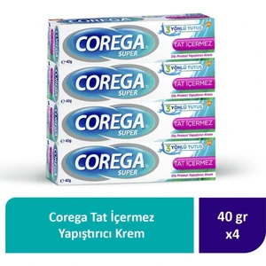 Tat Içermez Yapıştırıcı Krem 40G x 4 Adet