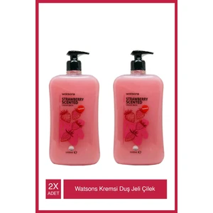 Çilek Aromalı Kremsi Duş Jeli 1000 ml X2 Adet
