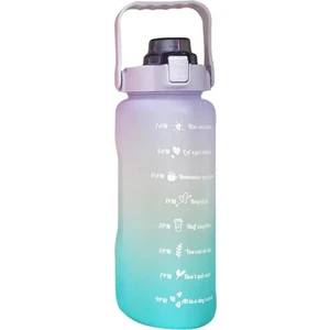Elite Avm Motivasyonel Su Matarası Su Şişesi Suluk 2 Litre Tritan Spor Salonu Su Şişesi Bpa Içermez Suluk