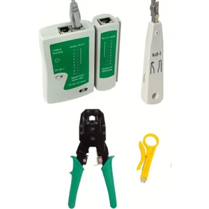 Krone Kep Pense RJ45 RJ11 Jak Sıkma Pensesi Kablo Test Cihazı Kablo Soyucusu
