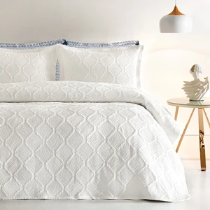 Julian Çift Kişilik Yatak Örtüsü Seti - Ekru