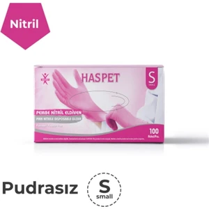 Has-Pet Haspet Pembe Nitril Small Dövme Eldiveni – Kutu