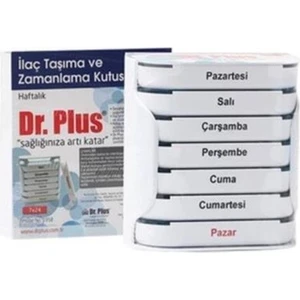 Dr. Plus Dr. Plus Ilaç Taşıma Ve Zamanlama Kutusu Haftalık 7 x 24 cm