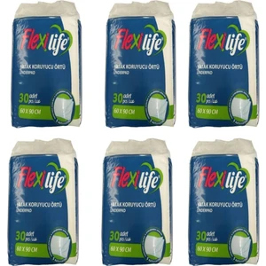 Flexi Life Fle x i Life Hasta Altı Bezi Yatak Koruyucu 60 x 90 cm  30 Lu 6 Paket