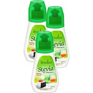3 Kutu Fibrelle Stevia Sıvı Tatlandırıcı Zero 0 Kalori 200 Ml.