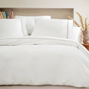 Bedding Clair Çift Kişilik Nevresim Takımı - Beyaz