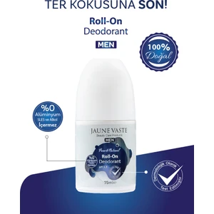 Jaune Vaste Doğal Roll On Erkekler Için 75 ml Alüminyum Sles Içermez