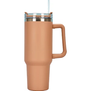 YY Store 40 Oz Saman Su Bardağı 304 Paslanmaz Çelik Isı Yalıtım Su Kulplu Bardak (Yurt Dışından)