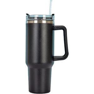 YY Store 40 Oz Saman Su Bardağı 304 Paslanmaz Çelik Isı Yalıtım Su Kulplu Bardak (Yurt Dışından)