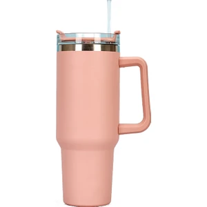 YY Store 40 Oz Saman Su Bardağı 304 Paslanmaz Çelik Isı Yalıtım Su Kulplu Bardak (Yurt Dışından)