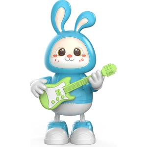 YY Store Çocuk Müzik Oyuncakları Gitar Tavşan Oyuncaklar Şarkı Söyleyebilir ve Dans Edebilir Müzik Işıkları Eğitici Erken Eğitim Oyuncaklar (Yurt Dışından)