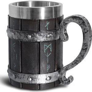 YY Store Büyük Kupa Viking Bira Kupası Büyük Kupa Paslanmaz Çelik Kupa Kupa (Yurt Dışından)