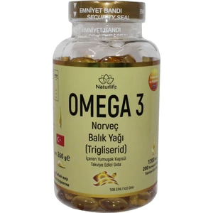 Naturlife Omega 3 Norveç Balık Yağı 200 Yumuşak Kapsül