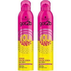 Got2b Volumaniac Saç Spreyi 300 Ml X2
