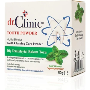 Dr. Clinic Diş Parlatma Tozu Nikotin ve Tartar Temizleme Etkisi 50 gr Özel Aroma