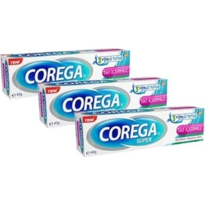 Süper Diş Protezi Yapıştırıcı Tat Içermez Krem 40 G - 3 Adet