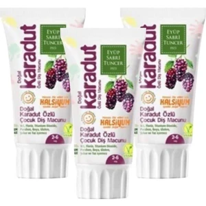 Eyüp Sabri Tuncer Doğal Karadut Özlü 2 - 6 Yaş Diş Macunu 60 ml x 3