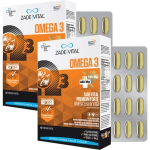 Zade Vital Omega 3 Forte (2 Kutu) 80 Kapsül