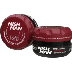 Nıshman M3 Saç Şekillendirici Mess-Up / Orta Sert Mat Wax / Ince Telli Saçlara Yönelik 100 Ml