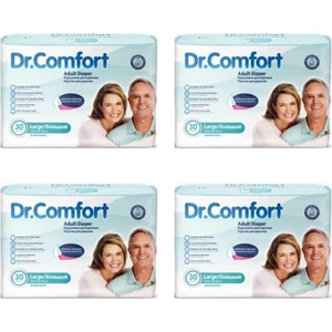 Dr.comfort Yetişkin Belbantlı Hasta Bezi Large 30'lu - 4 Paket - 120 Adet
