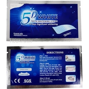 5d White 5d   Diş Beyazlatma Bandı Diş Beyazlatma Şeritleri 5d (4 Adet) 09885