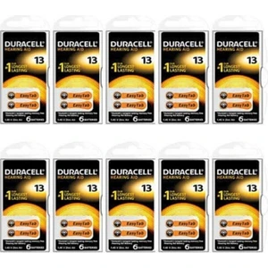 Duracel 13 Numara (PR48) Işitme Cihazı Kulaklık Pili 10 Paket 60 Adet Pil