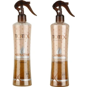 Yıpranmış Boyalı Saçlar Keratin & Argan Saç Açıcı Sprey ( Fön Suyu ) 400 Ml Ikili Set