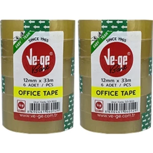 Vege Bant 12X33 Ofis Bant (12 Adet)