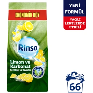 Toz Çamaşır Deterjanı Limon ve Karbonat Renkliler ve Beyazlar İçin 10 KG