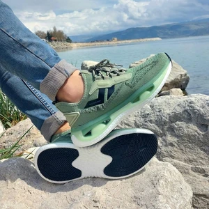 2357-2356 Haki Air Yumuşak Taban Erkek Spor Ayakkabı
