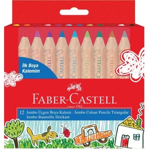 Faber Castell Faber-Castell Ilk Boya Kalemim Jumbo Yb 12 Renk