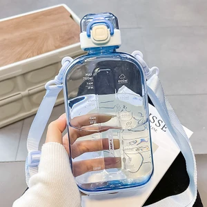 Stylish And Minimalist Large Capacity Water Cup, Creative Square Sport And Fitness Cup (Yurt Dışından)