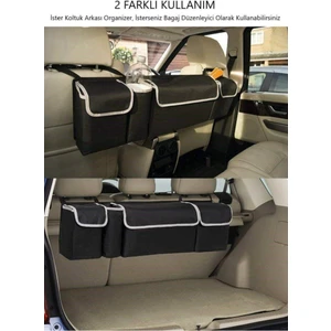 Canteks Araç Bagaj Organizer 4 Cepli Bagaj Düzenleyici