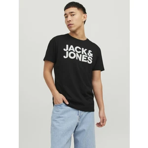 Jack & Jones Bisiklet Yaka Logolu Tişört-Corplogo