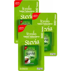  Fibrelle Stevia  Tablet Tatlandırıcı 300 Tablet x 3