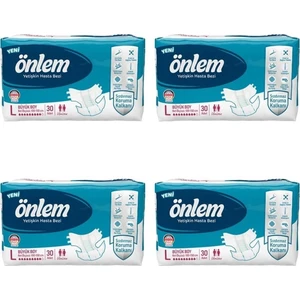 Hasta Bezi Bel Bantlı Large 30'lu 4 Paket 120 Adet