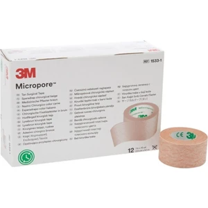 3m Micropore Medical Tape 1533-0 12.5 mm x 9.1 M Tan 1 Kutu/24 Adet