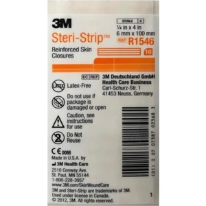 3m Steri-Strip Dikiş Bandı 6mm x 100MM R1546 1 Poşet Steri-Strip
