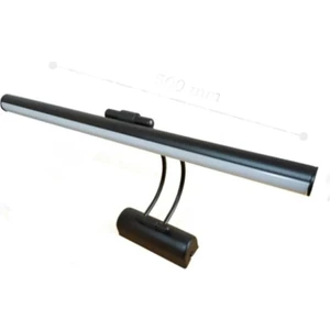 Flüt Kuğu Duvar Üstü Ledli Aplik 50 cm Siyah