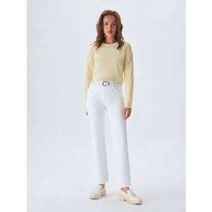 KadınSırt Detaylı Sarı Sweatshırt