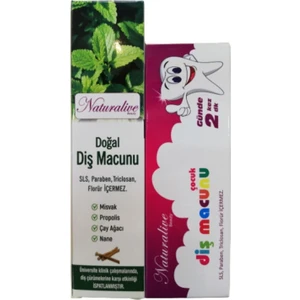 Misvak-Propolis ve Naneli Doğal Diş Macunu - 100 ml + Çocuk Diş Macunu 75ML