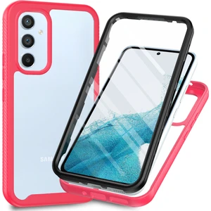 Samsung Galaxy A54 5g Için Dahili Ekran Koruyucu Tam Gövde Koruma Telefon Kılıfı - Pembe (Yurt Dışından)
