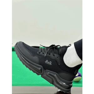 Erkek Spor, Jel Taban, Nefes Alabilen Anorak Gövde, Siyah Sneaker, Spor Ayakkabı