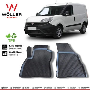 Fiat Doblo Panelvan Paspas 2010 Sonrası 3D Havuzlu Wöller Paspas